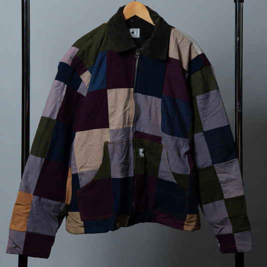Upcycled Patchwork Jacket Size XL