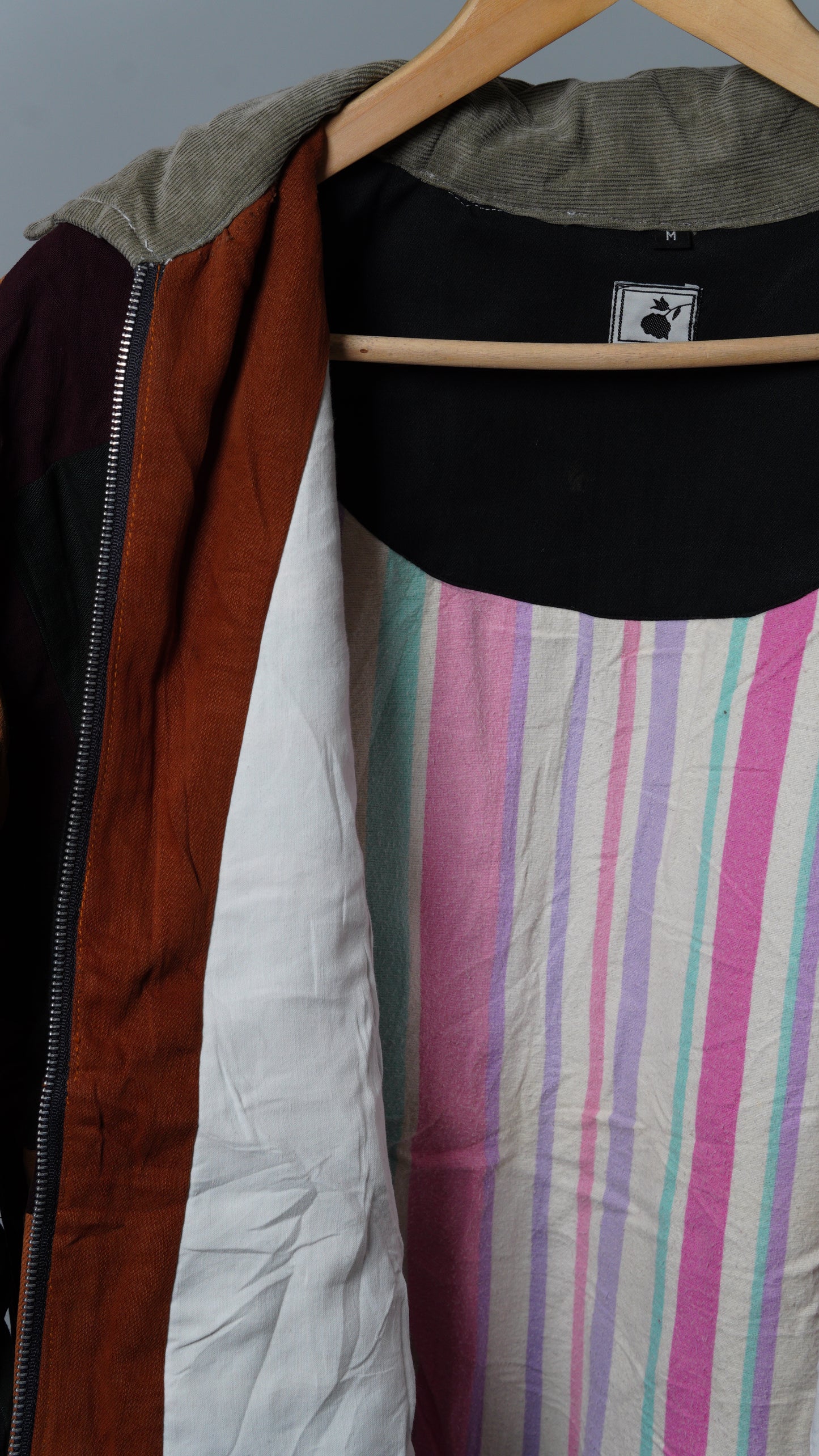 Upcycled Patchwork Jacket Size M