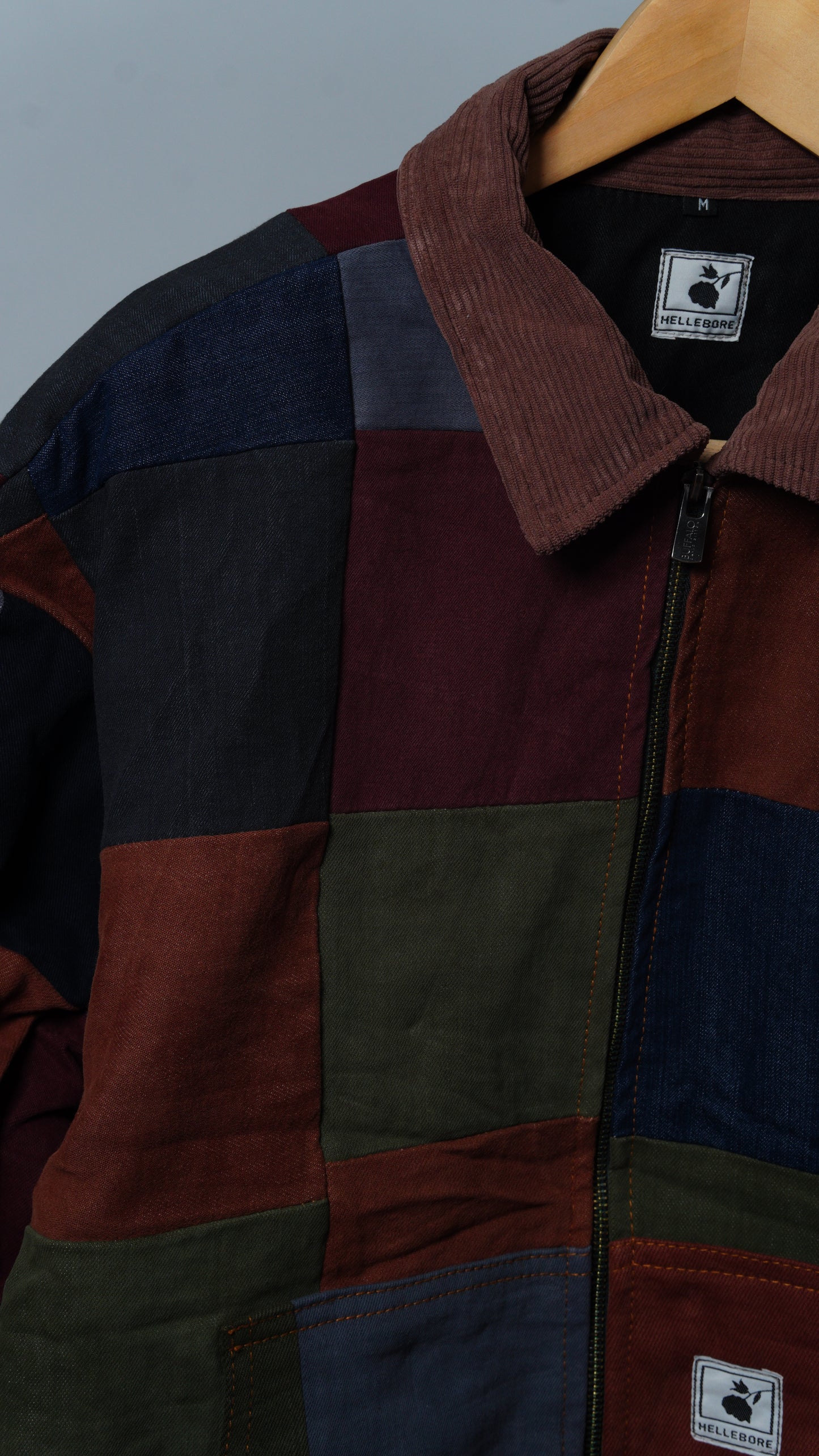 Upcycled Patchwork Jacket Size M
