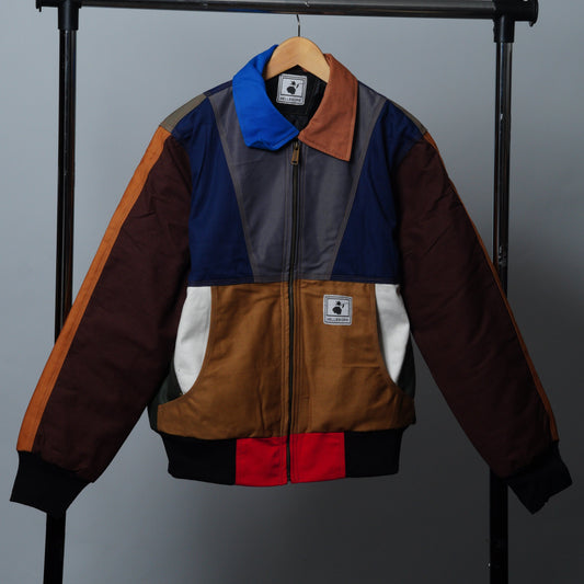 Workwear Colorblock Geometric Jacket Size M