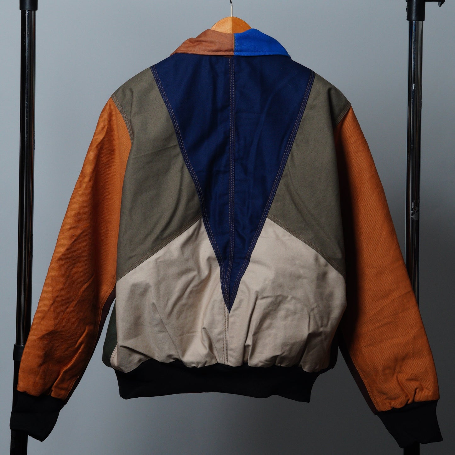 Workwear Colorblock Geometric Jacket Size M