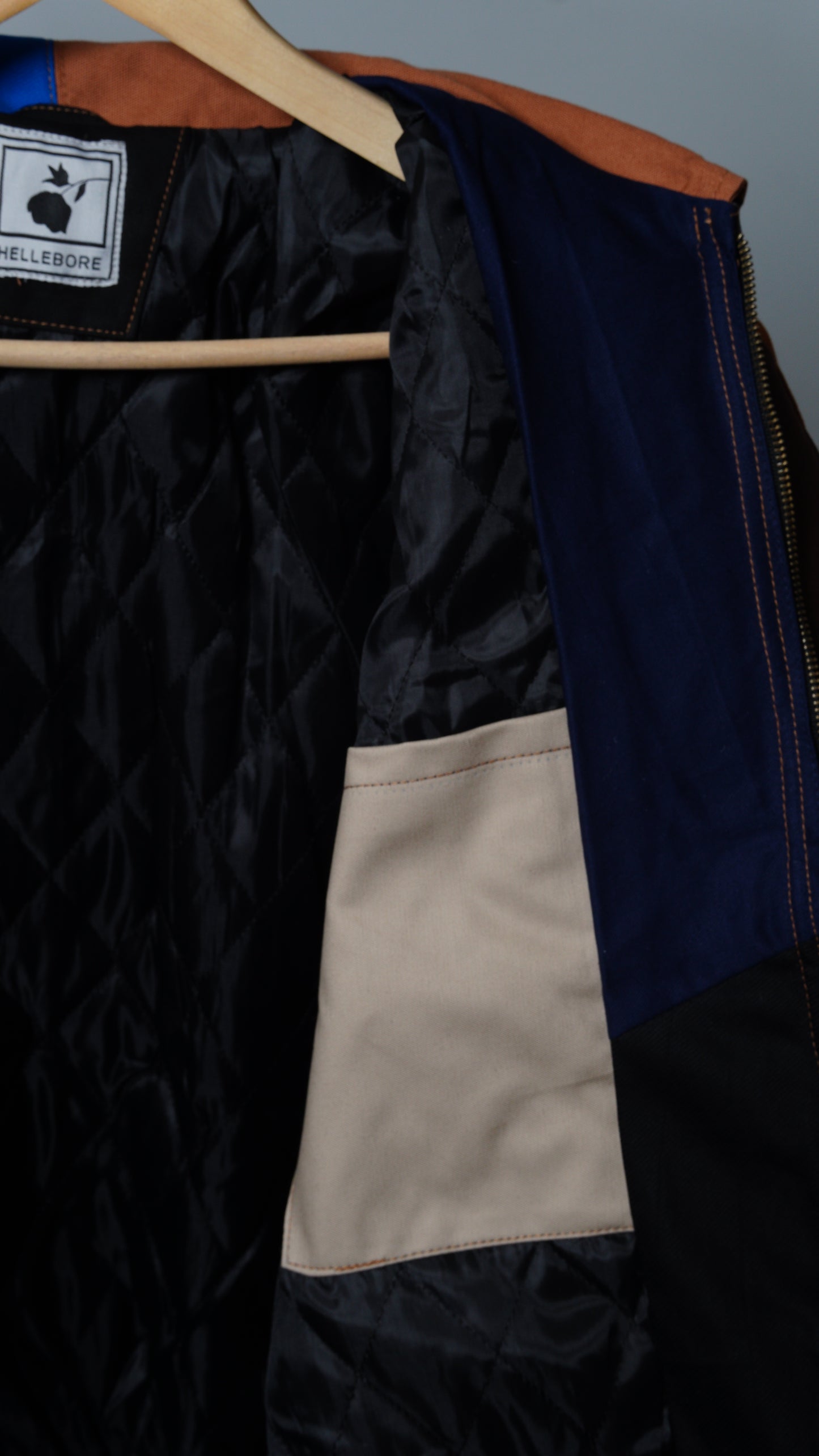 Workwear Colorblock Geometric Jacket Size M