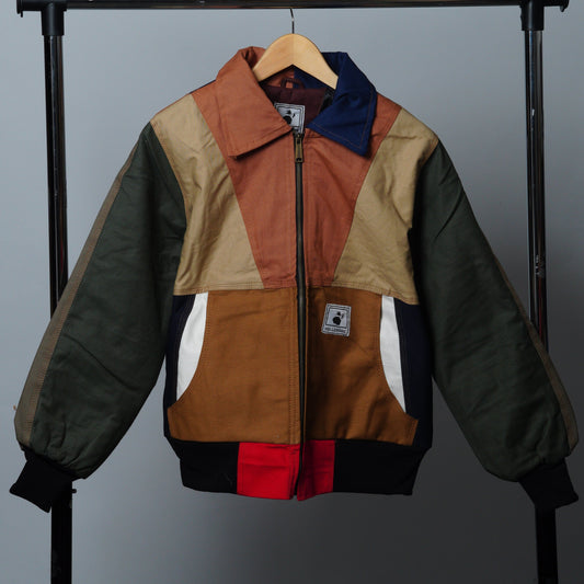 Workwear Colorblock Geometric Jacket Size XS