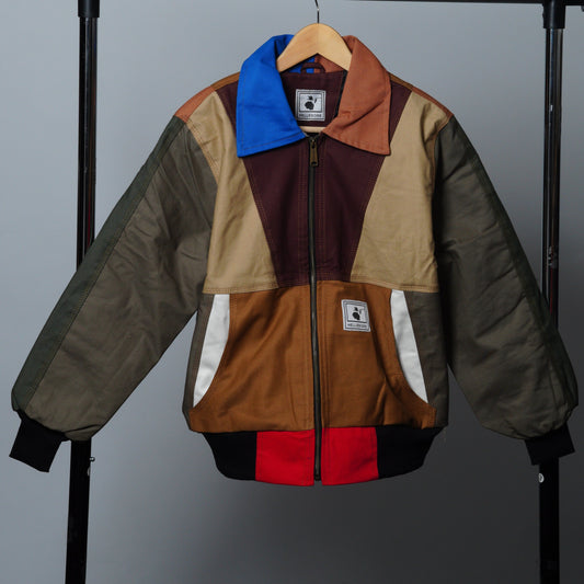 Workwear Colorblock Geometric Jacket Size XS