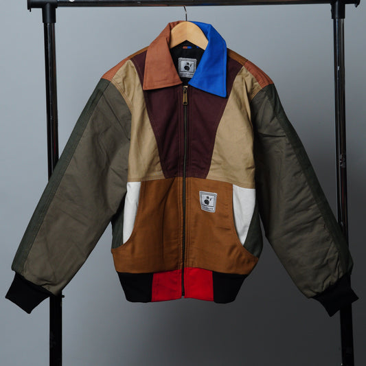Workwear Colorblock Geometric Jacket Size XS
