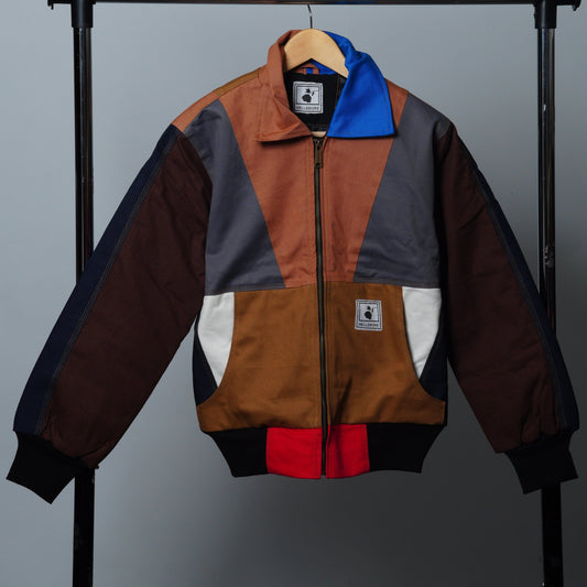 Workwear Colorblock Geometric Jacket Size XS