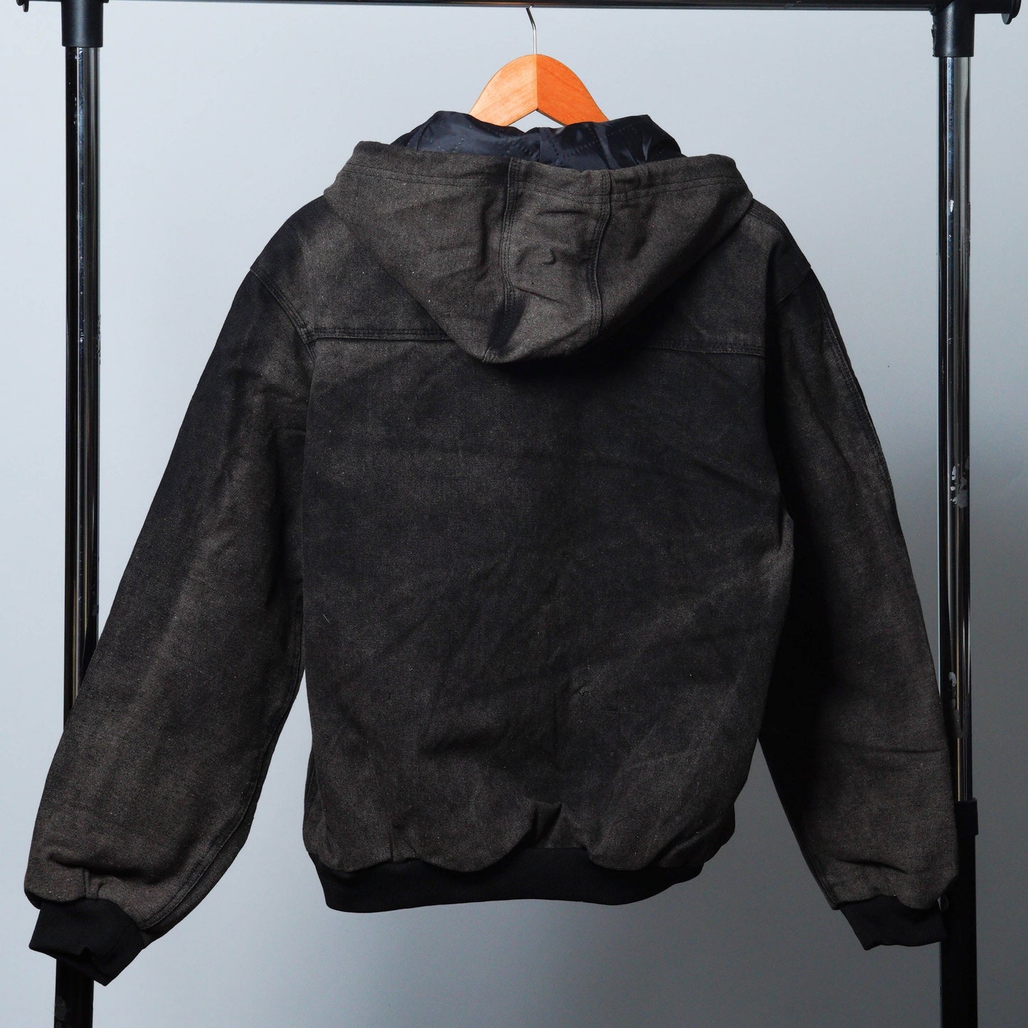 Upcycled Acid Wash Hooded Jacket