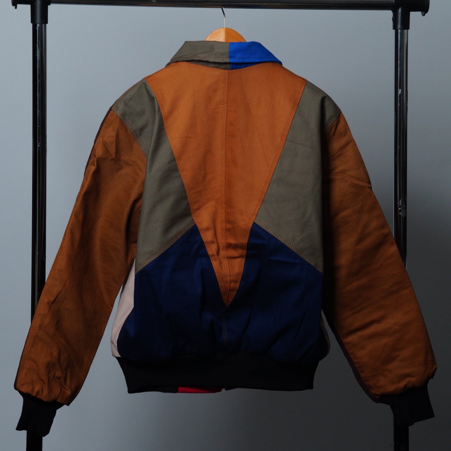 Workwear Colorblock Geometric Jacket Size M