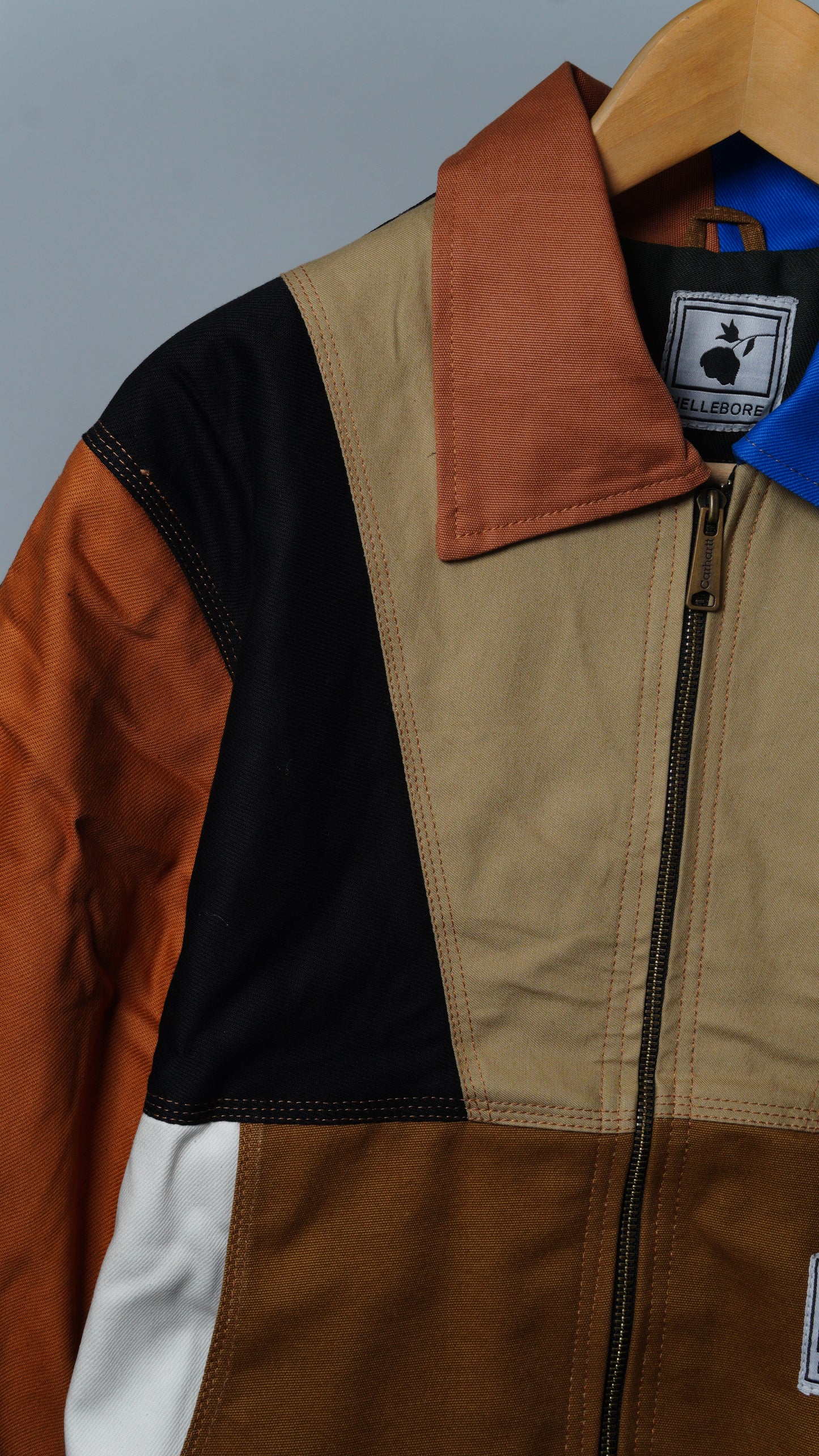 Workwear Colorblock Geometric Jacket Size M