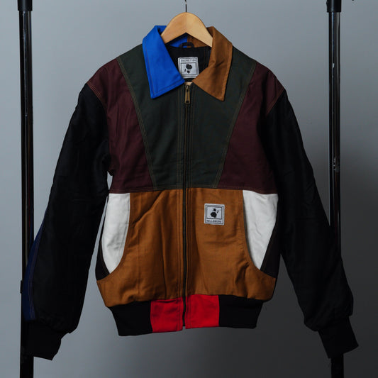 Workwear Colorblock Geometric Jacket Size L