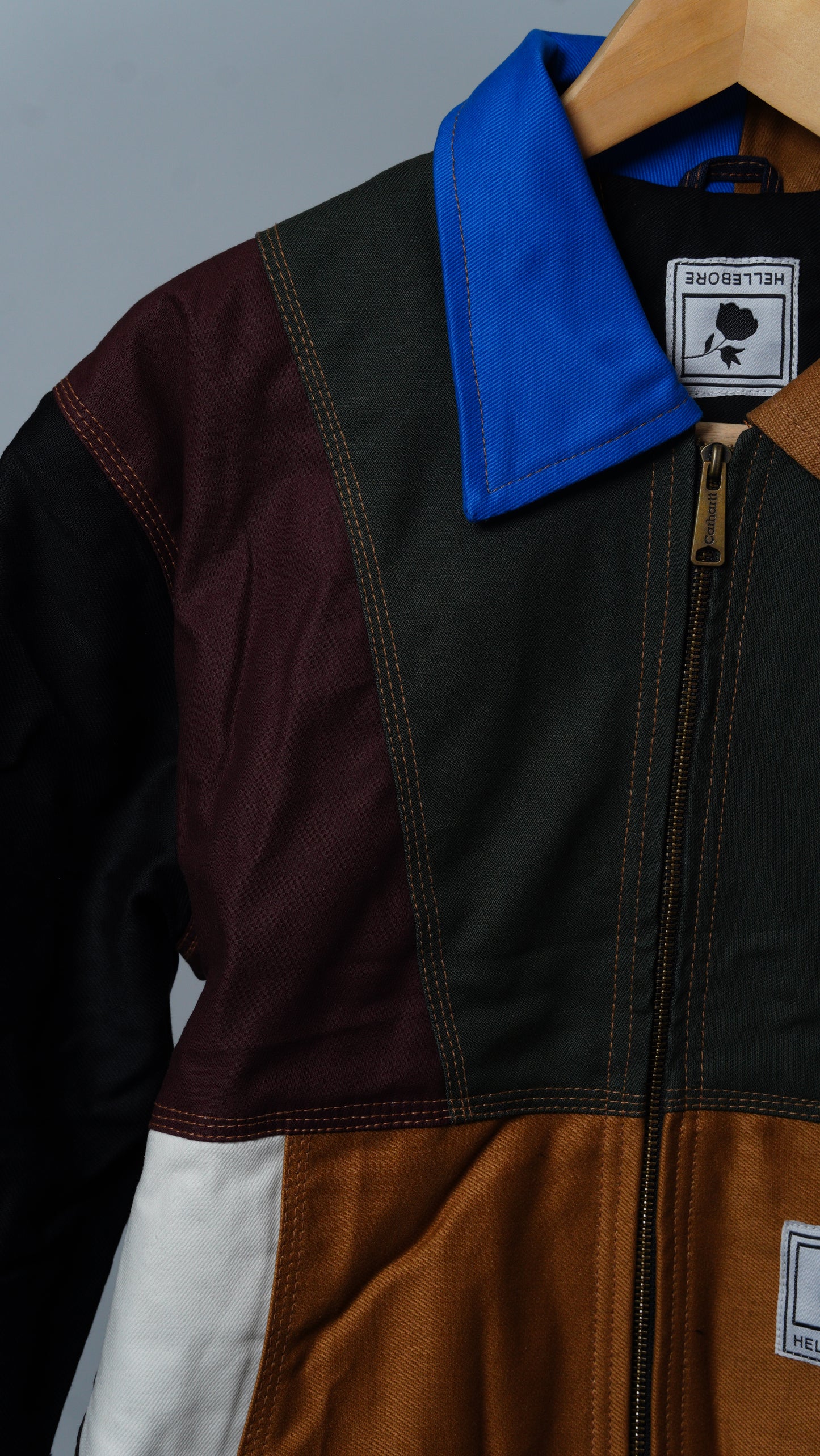 Workwear Colorblock Geometric Jacket Size L
