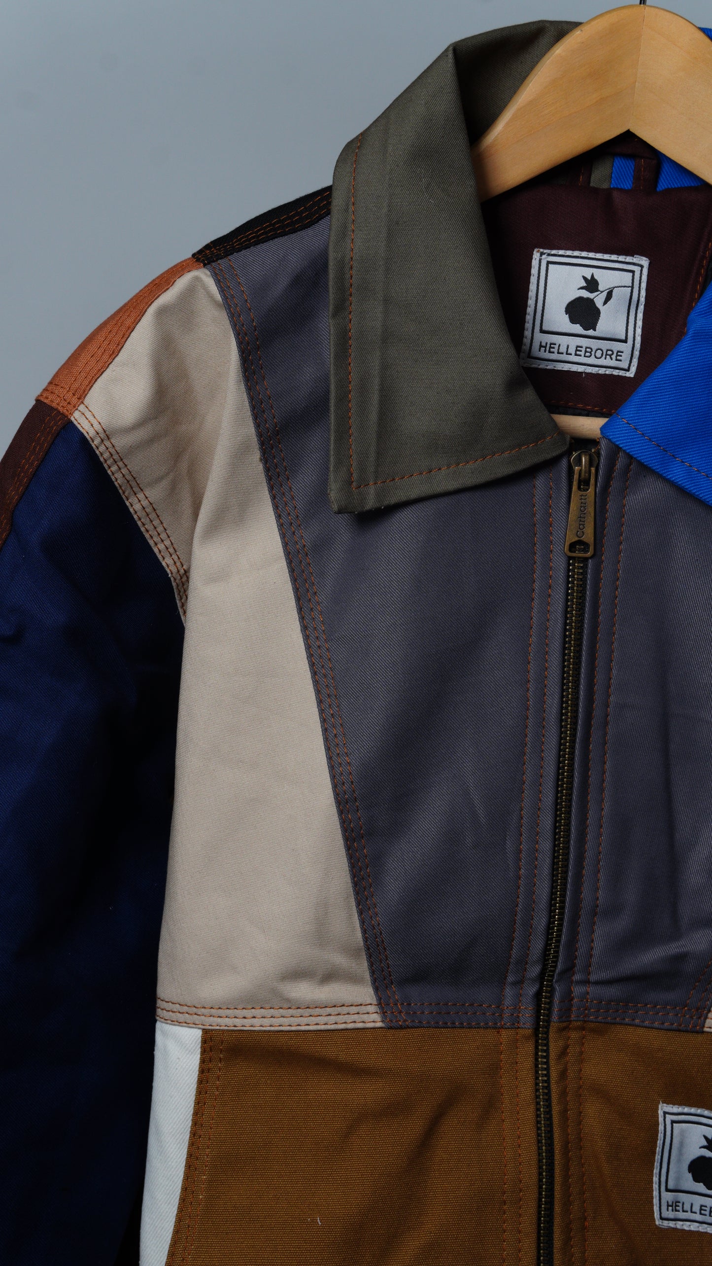 Workwear Colorblock Geometric Jacket Size M
