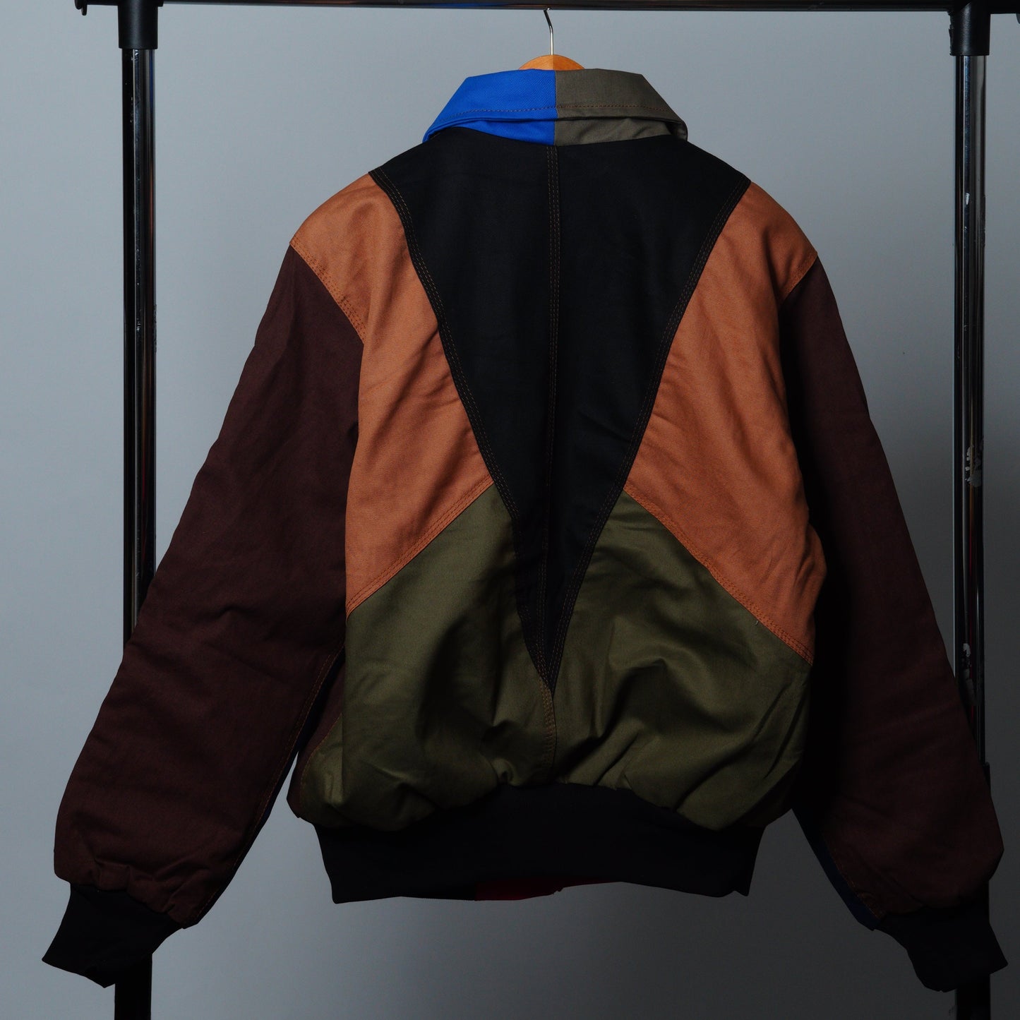 Workwear Colorblock Geometric Jacket Size M
