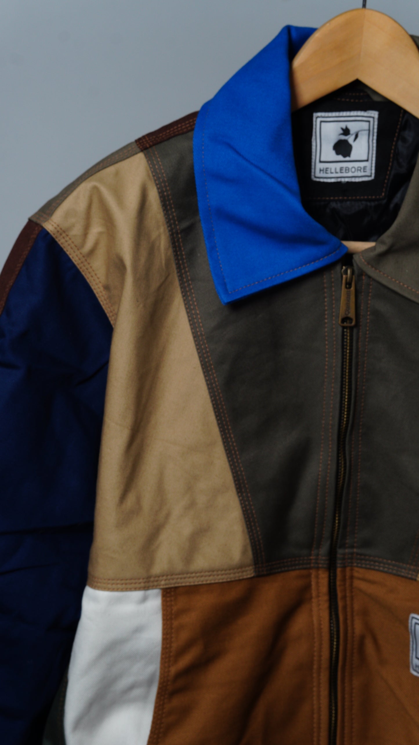 Workwear Colorblock Geometric Jacket Size M