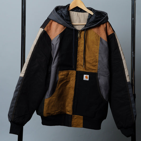 Workwear Colorblock Hooded Jacket Size 2XL