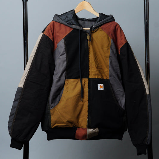 Workwear Colorblock Hooded Jacket Size 2XL