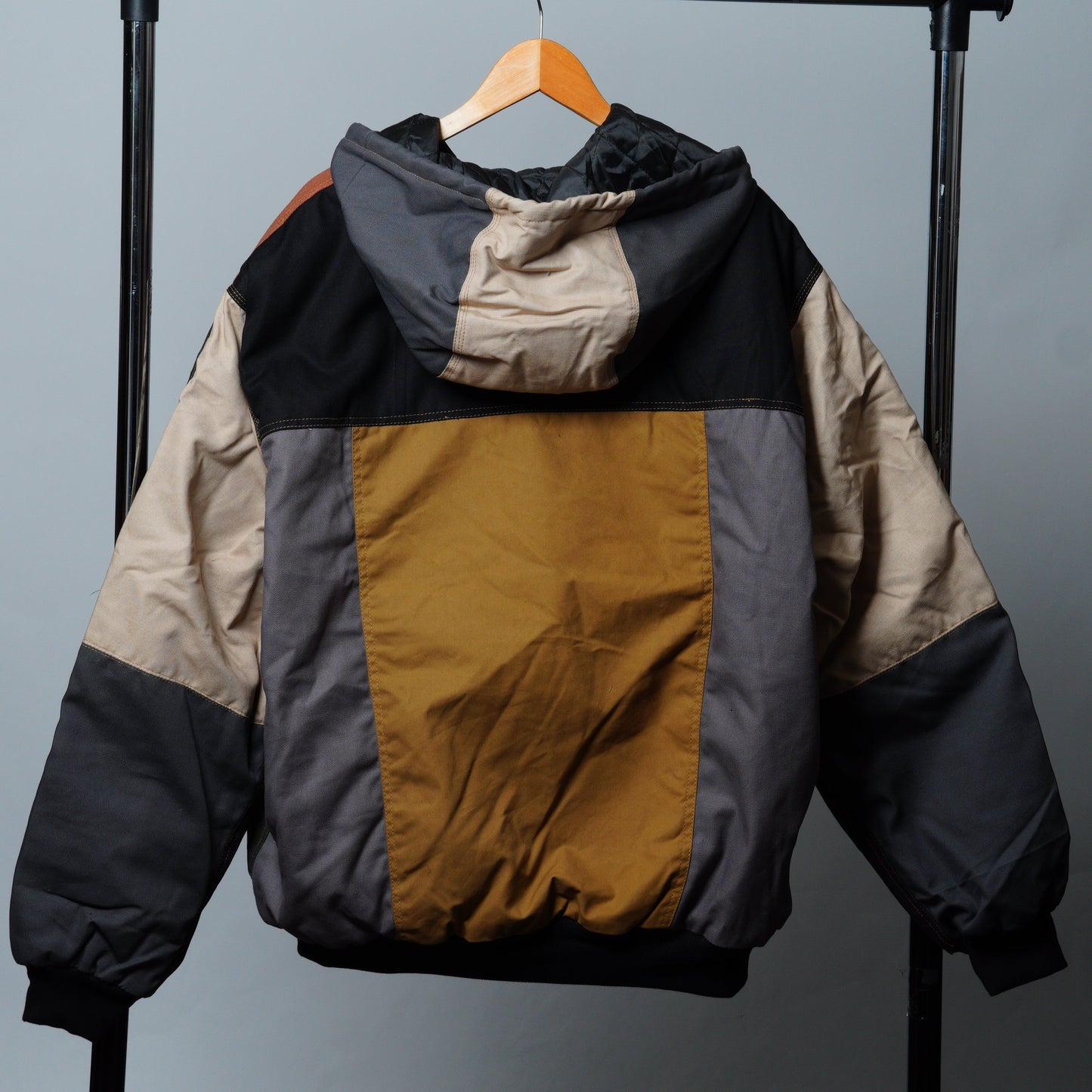 Workwear Colorblock Hooded Jacket Size 2XL