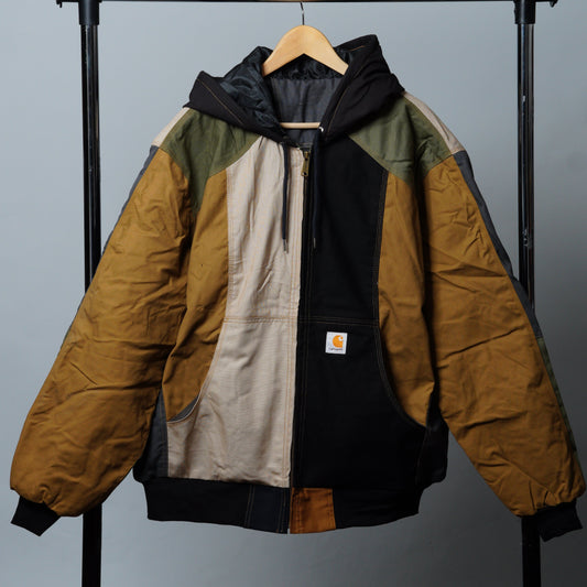 Workwear Colorblock Hooded Jacket Size 2XL