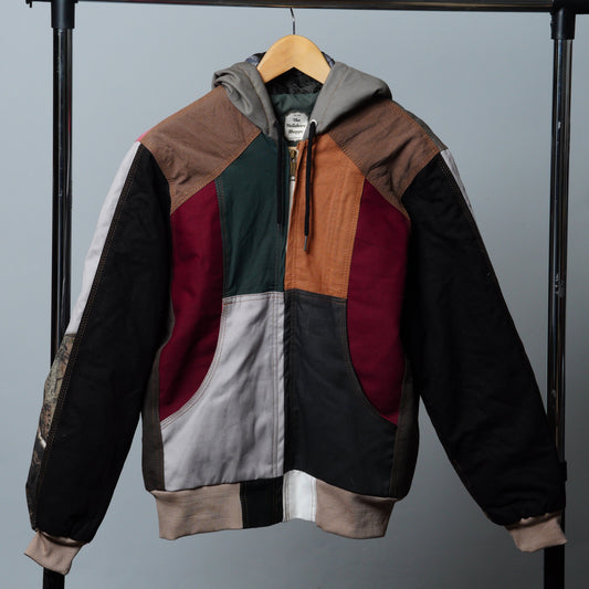 Workwear Colorblock Hooded Jacket Size S