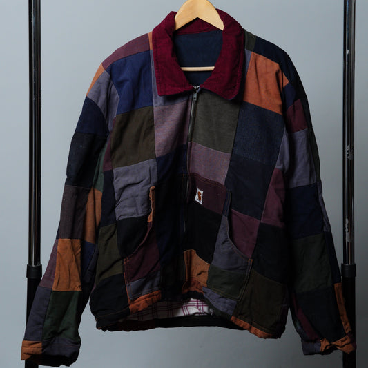 Upcycled Patchwork Jacket Size XL