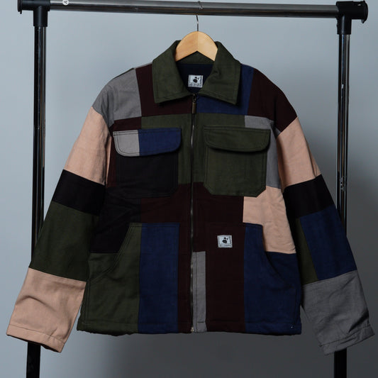 Upcycled Patchwork Jacket Size S