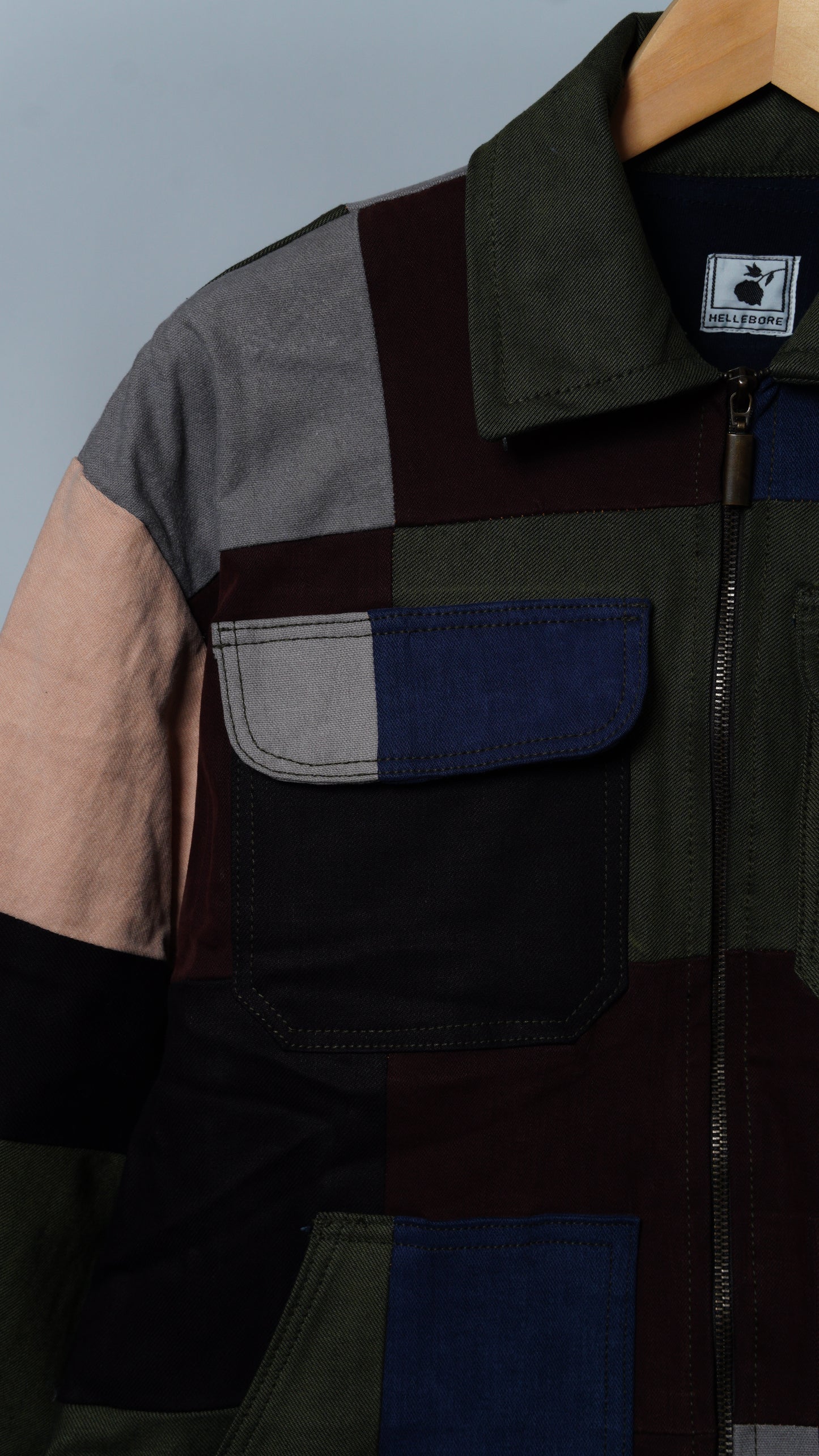 Upcycled Patchwork Jacket Size S