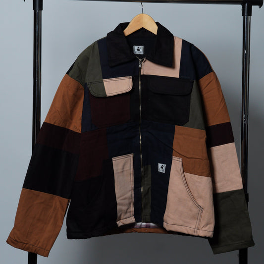 Upcycled Patchwork Jacket Size XL