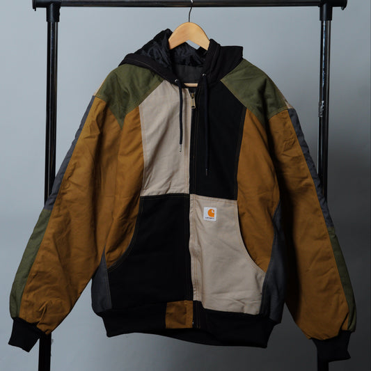 Workwear Colorblock Hooded Jacket Size 2XL