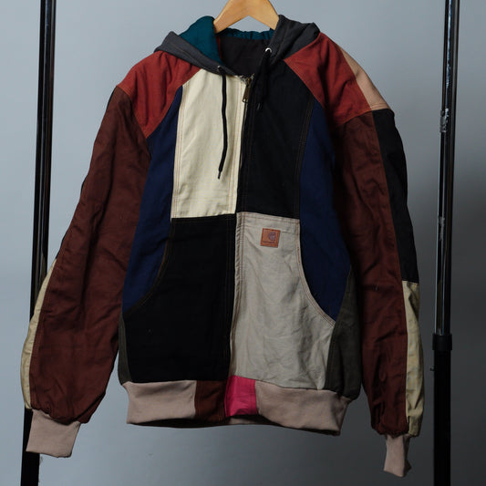 Workwear Colorblock Hooded Jacket Size XL