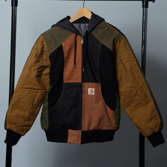 Workwear Colorblock Hooded Jacket Size S