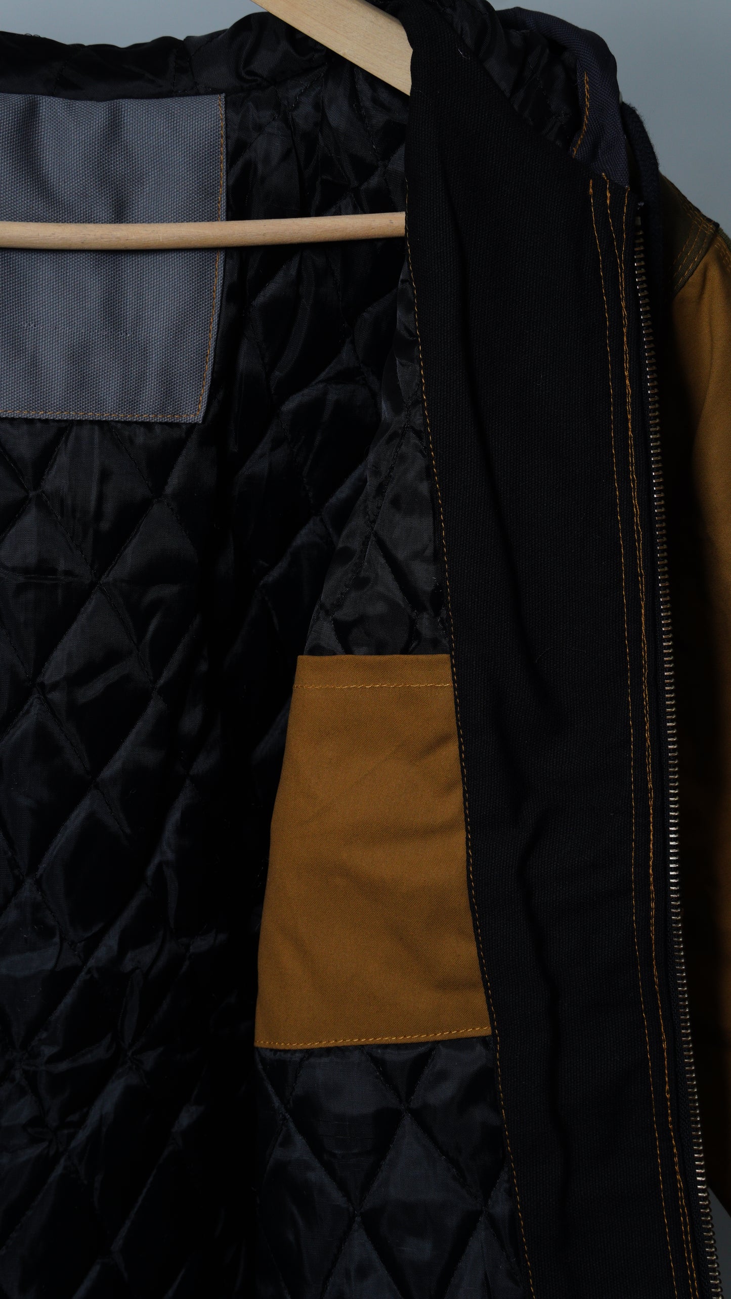 Workwear Colorblock Hooded Jacket Size S