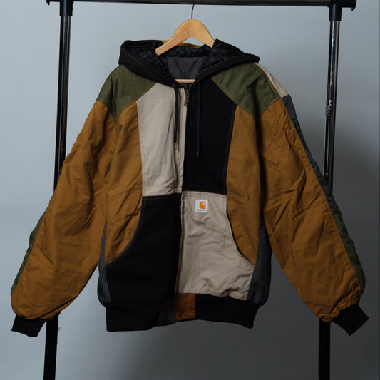 Workwear Colorblock Hooded Jacket Size XL