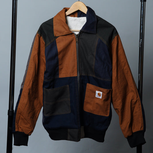 Workwear Colorblock Patch Pocket Jacket Size M