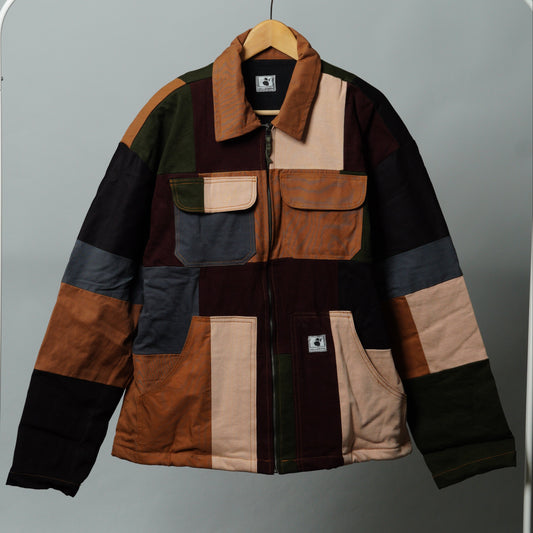 Upcycled Patchwork Jacket Size XL