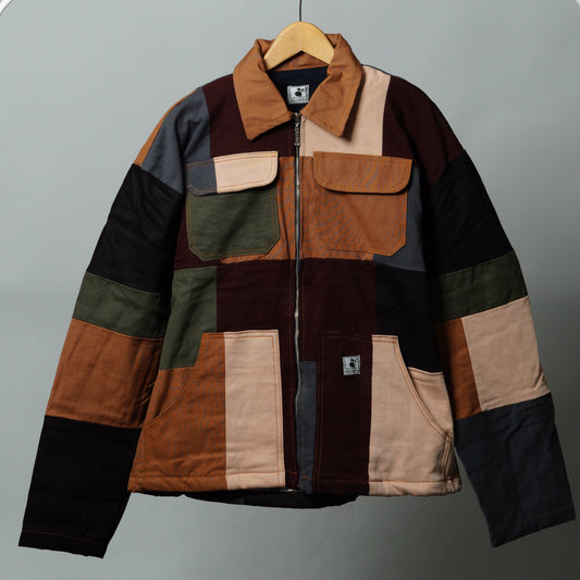 Upcycled Patchwork Jacket Size XL