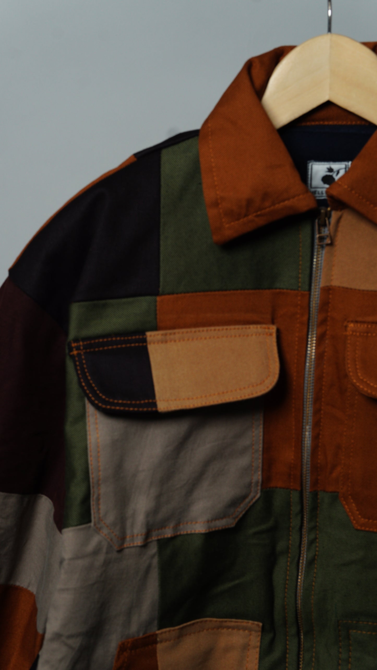 Upcycled Patchwork Jacket Size S