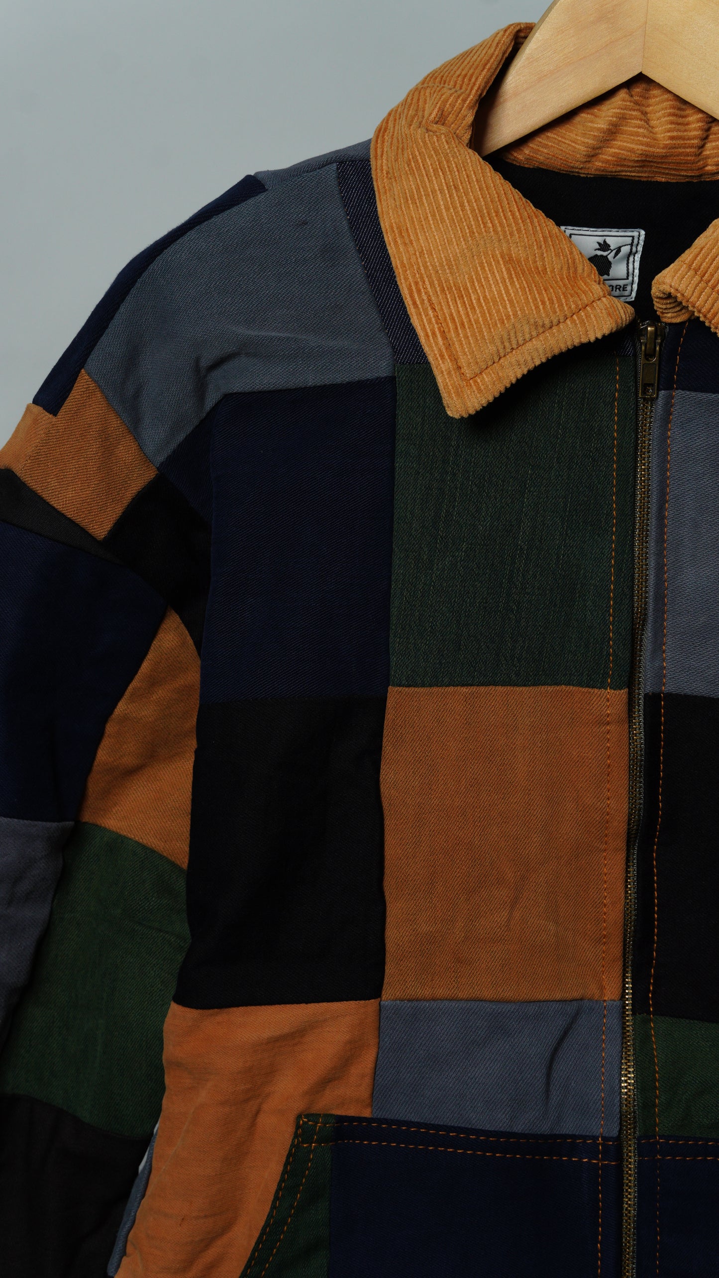 Upcycled Patchwork Jacket Size M