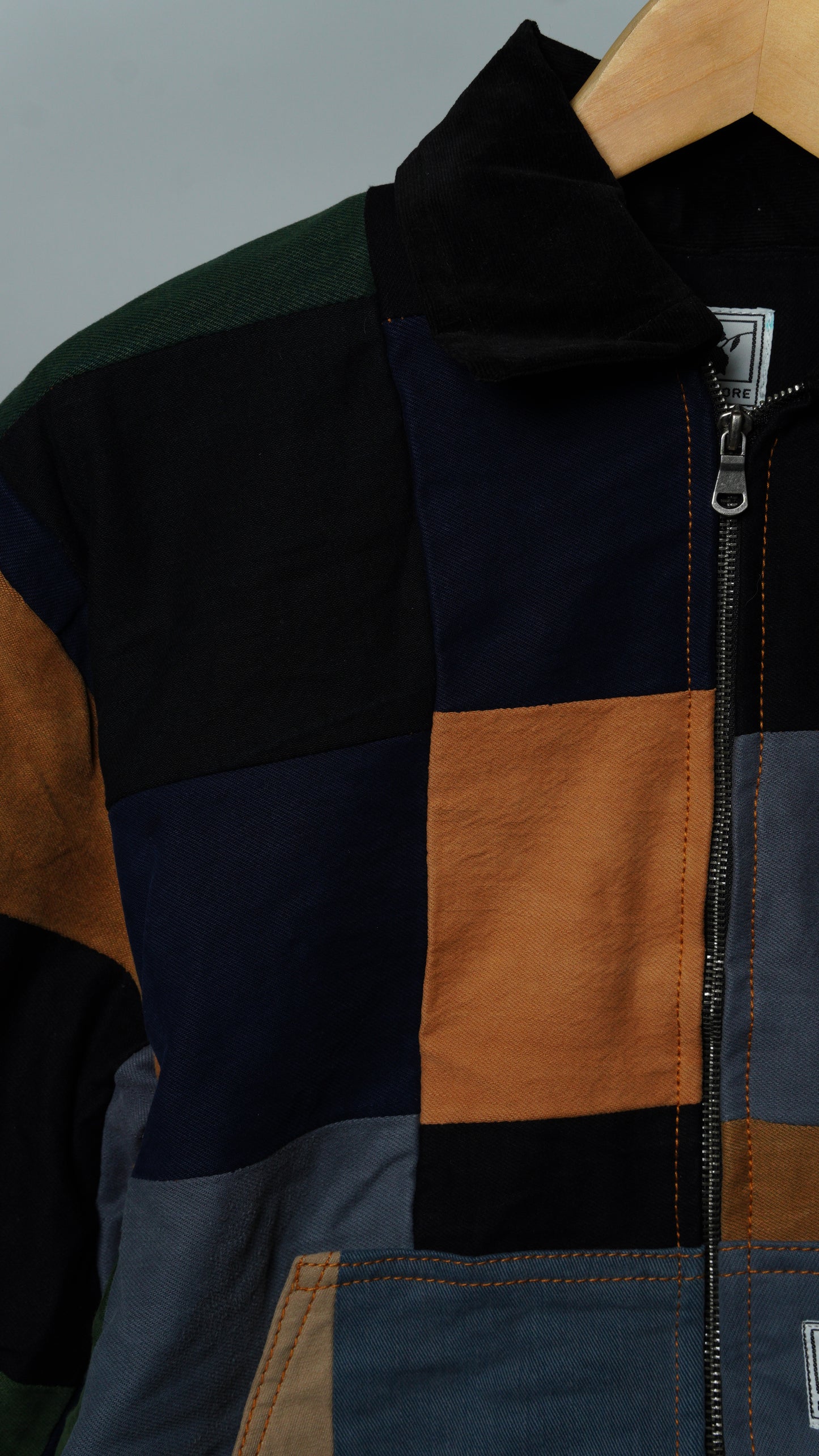 Upcycled Patchwork Jacket Size S