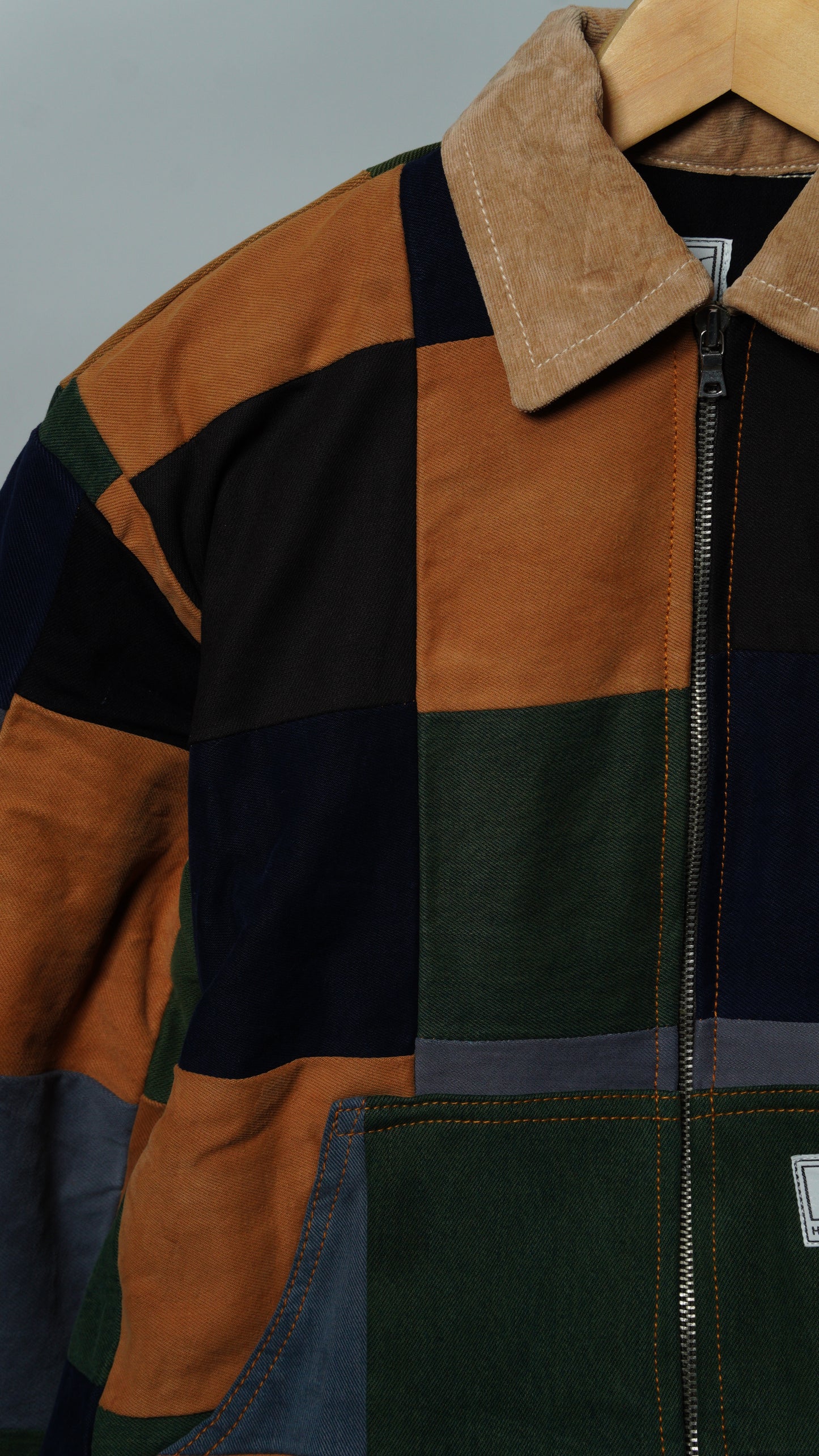 Upcycled Patchwork Jacket Size S