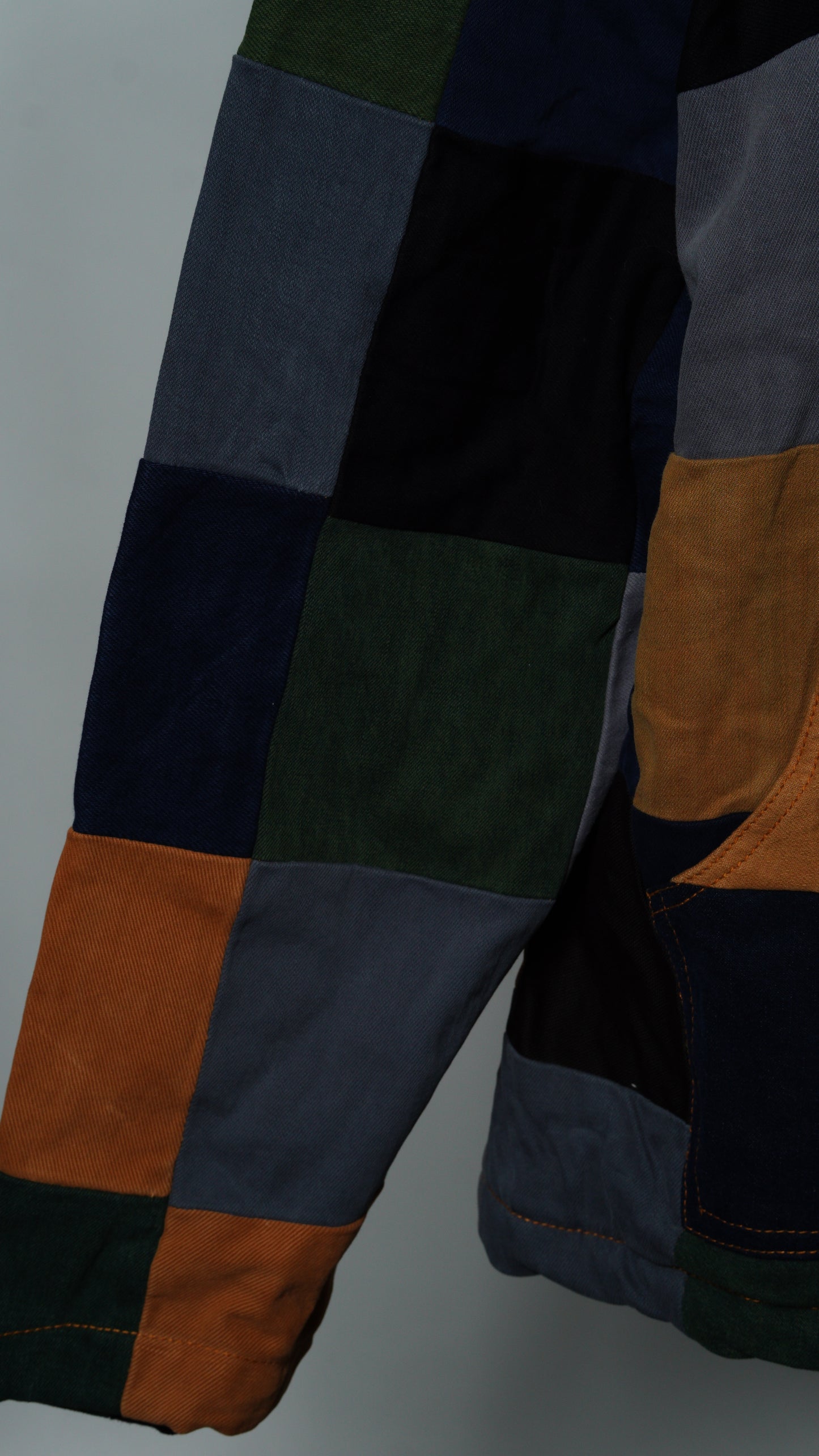 Upcycled Patchwork Jacket Size XL