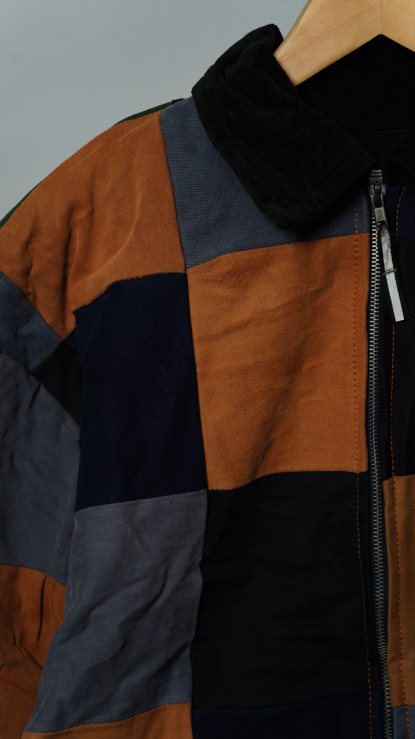 Upcycled Patchwork Jacket Size XL