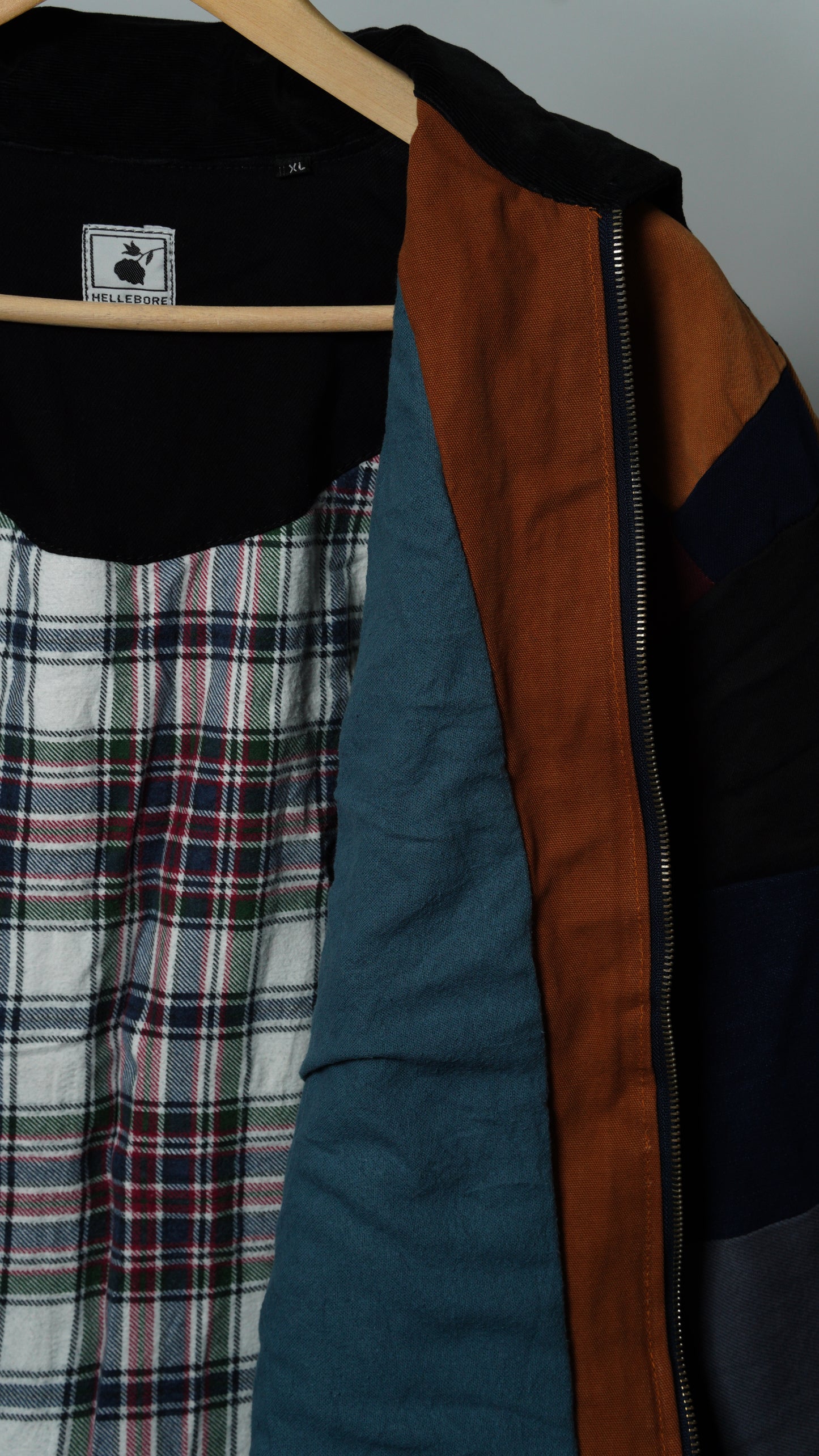 Upcycled Patchwork Jacket Size XL