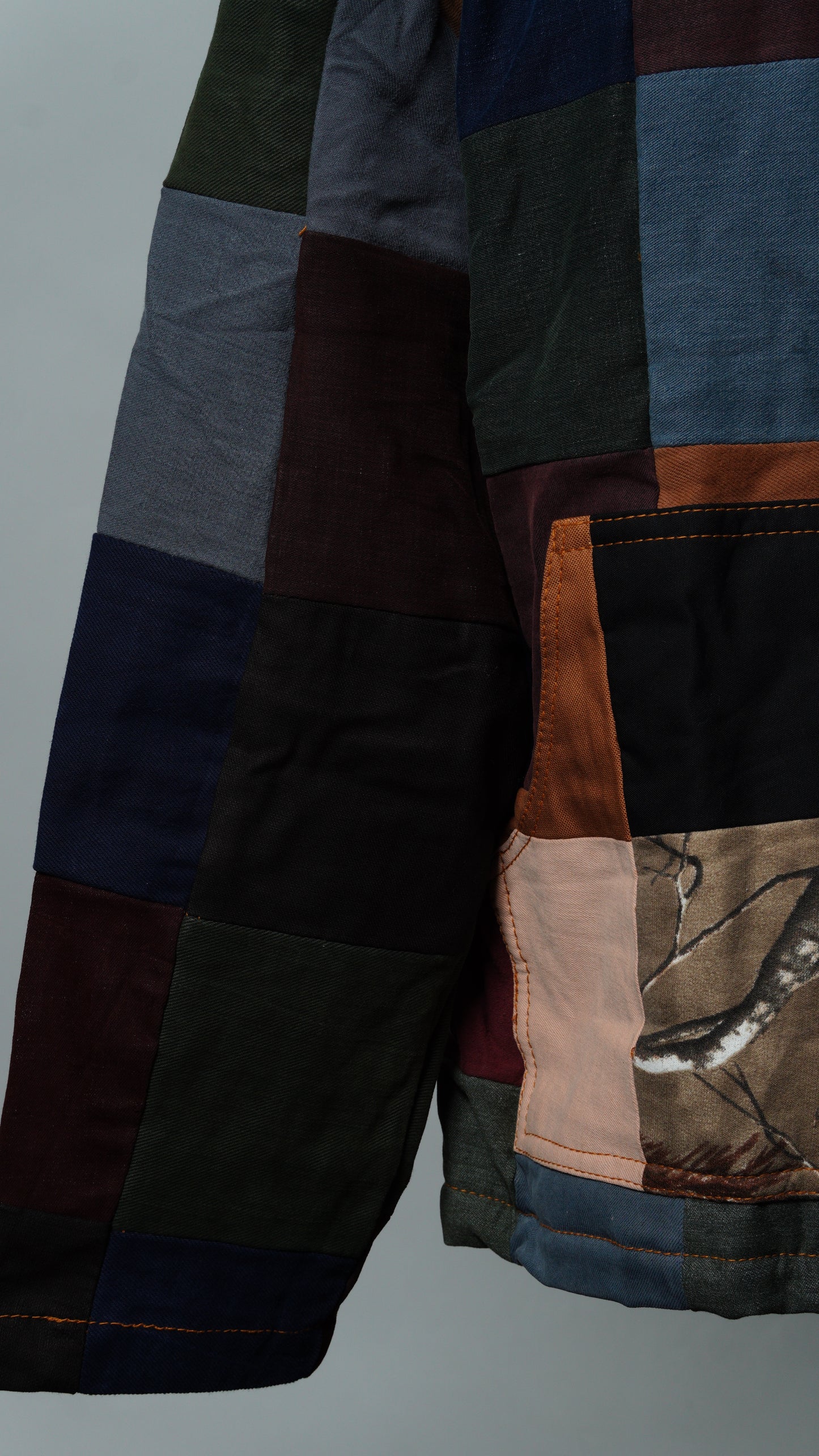 Upcycled Patchwork Jacket Size M