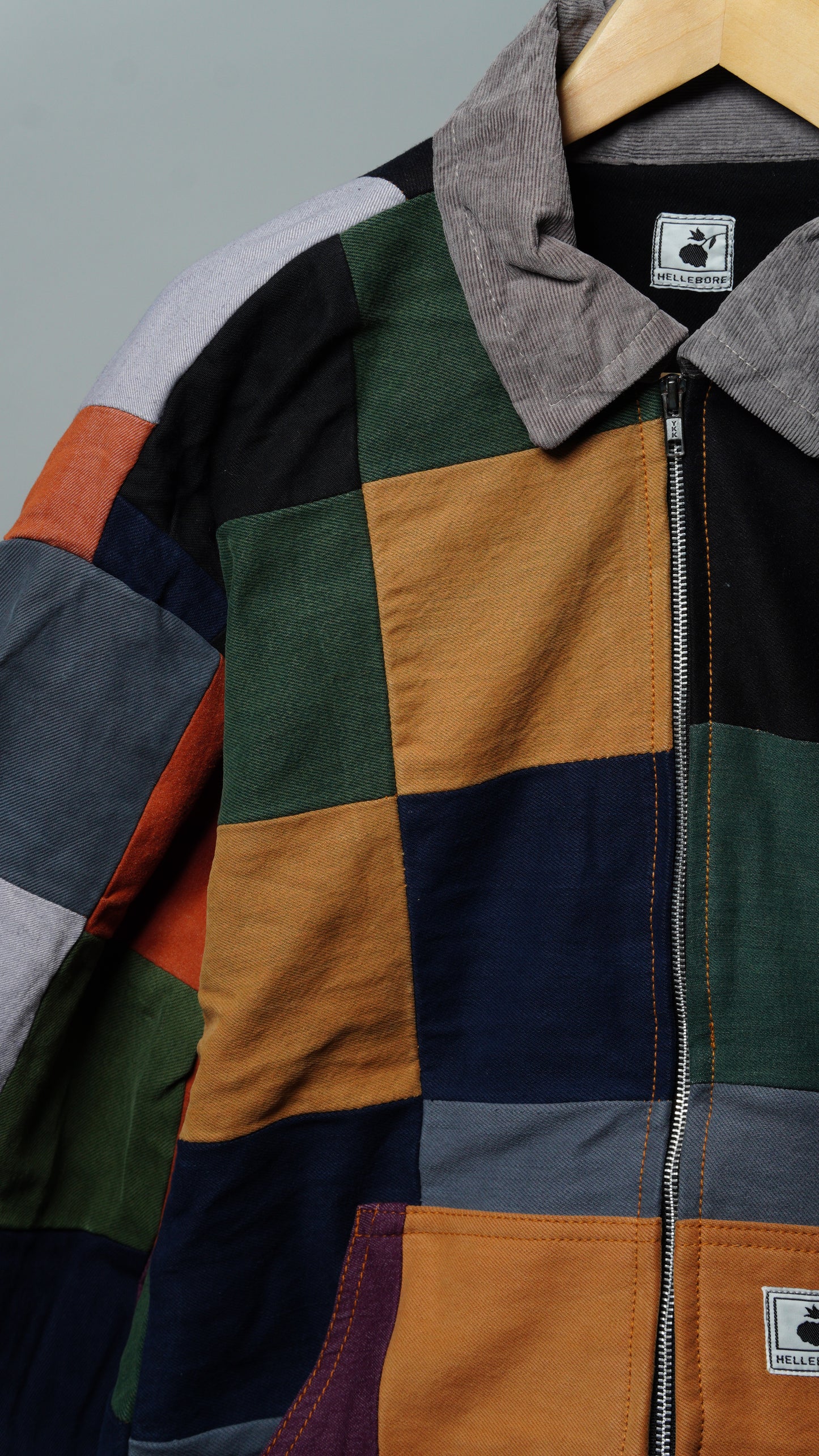 Upcycled Patchwork Jacket Size XL