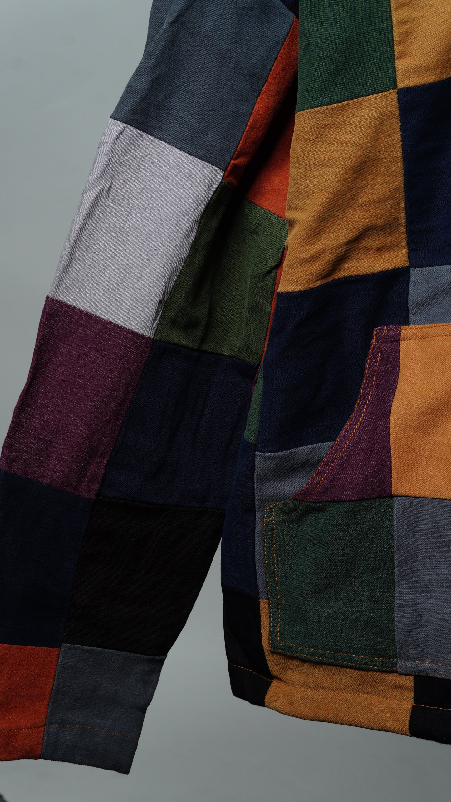 Upcycled Patchwork Jacket Size XL