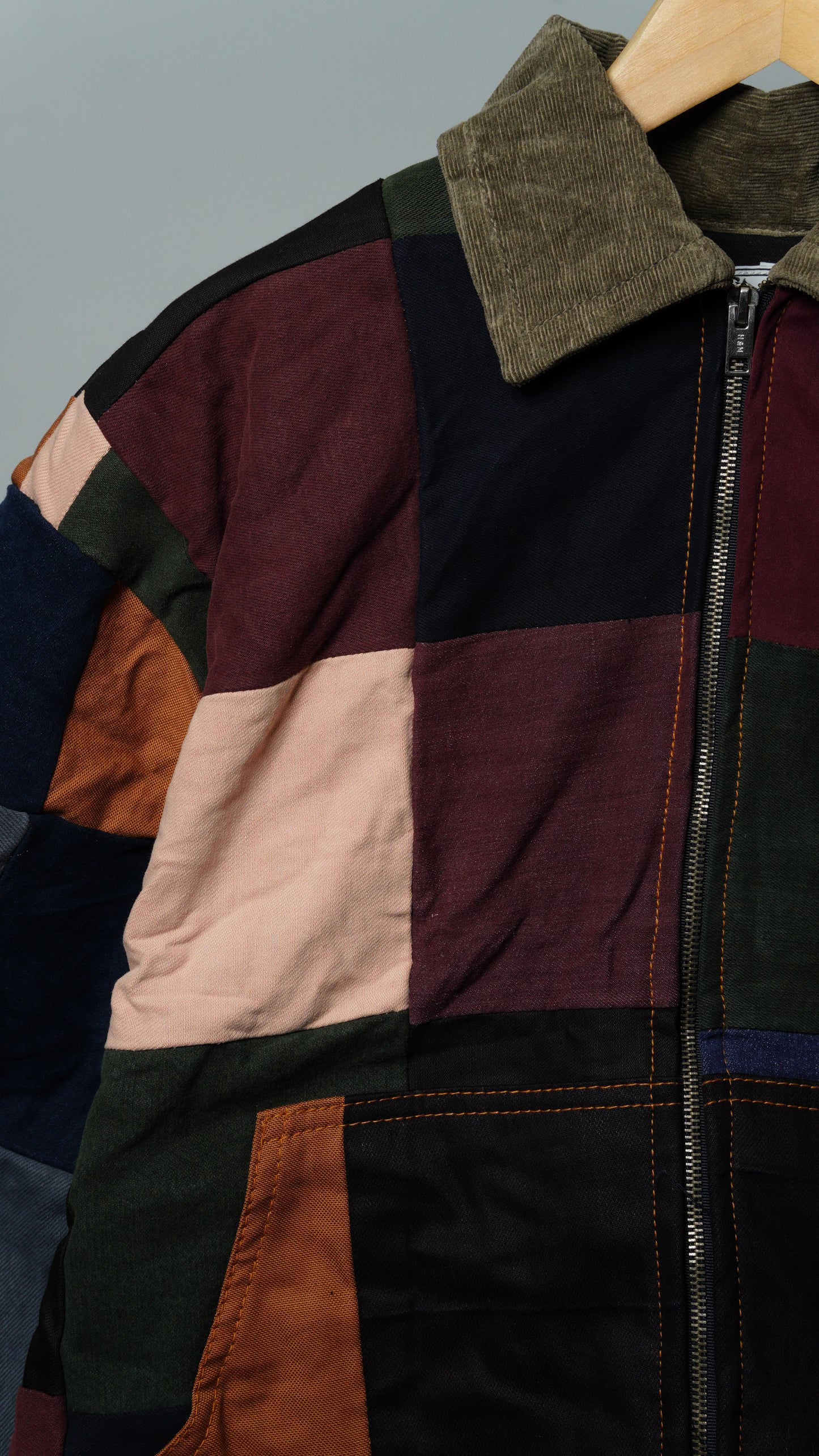 Upcycled Patchwork Jacket Size M