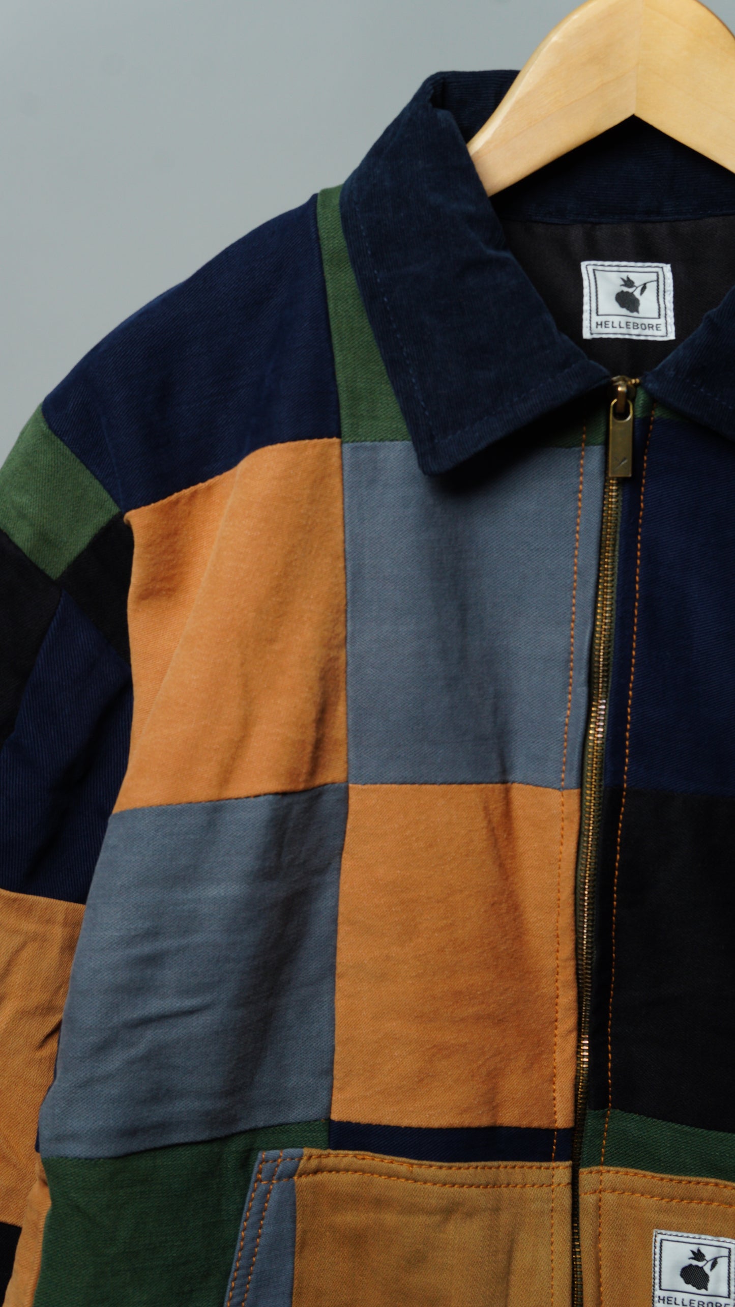 Upcycled Patchwork Jacket Size XL