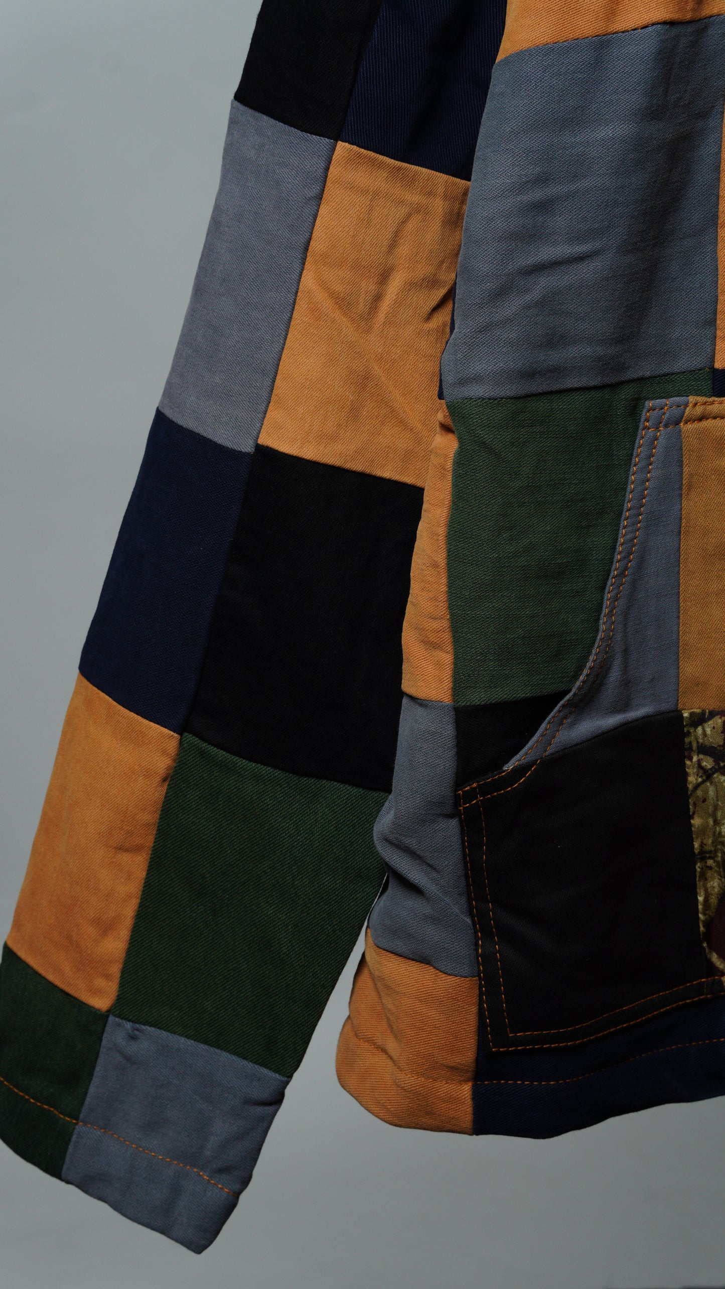 Upcycled Patchwork Jacket Size XL