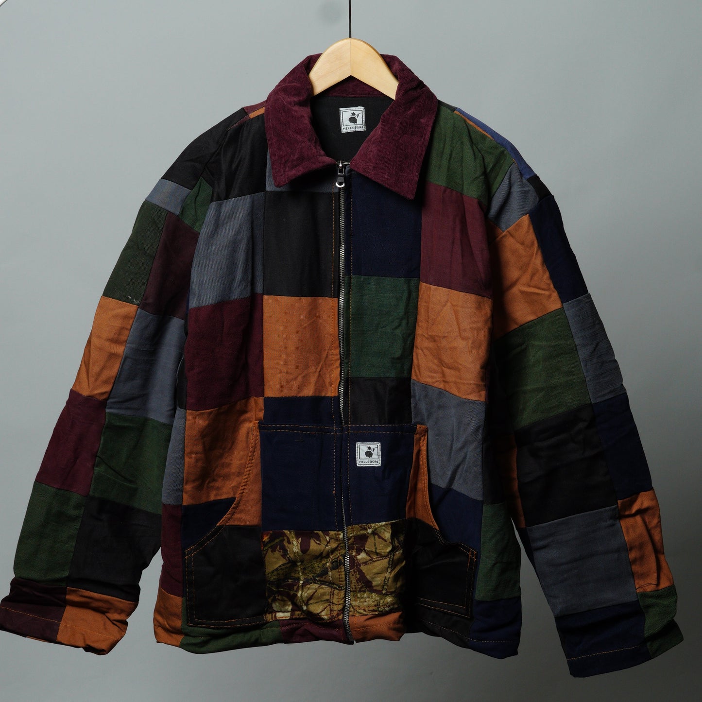 Upcycled Patchwork Jacket Size XL