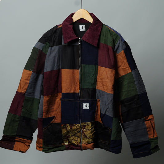 Upcycled Patchwork Jacket Size XL